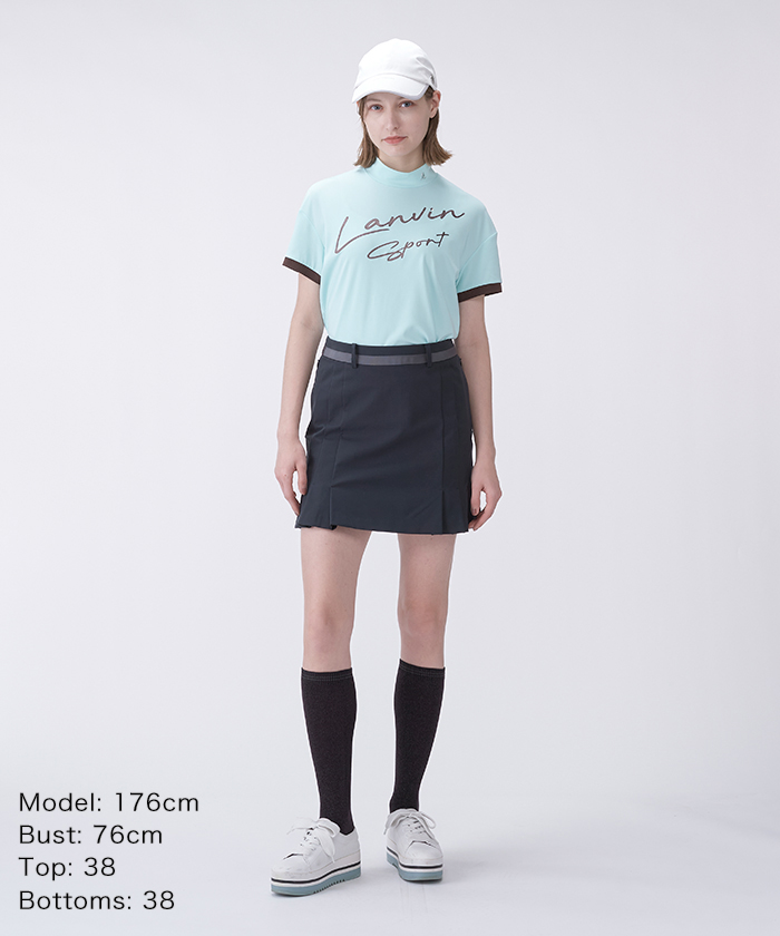 大人可愛い上品ポロシャツ×美シルエットスカート -デサントストア