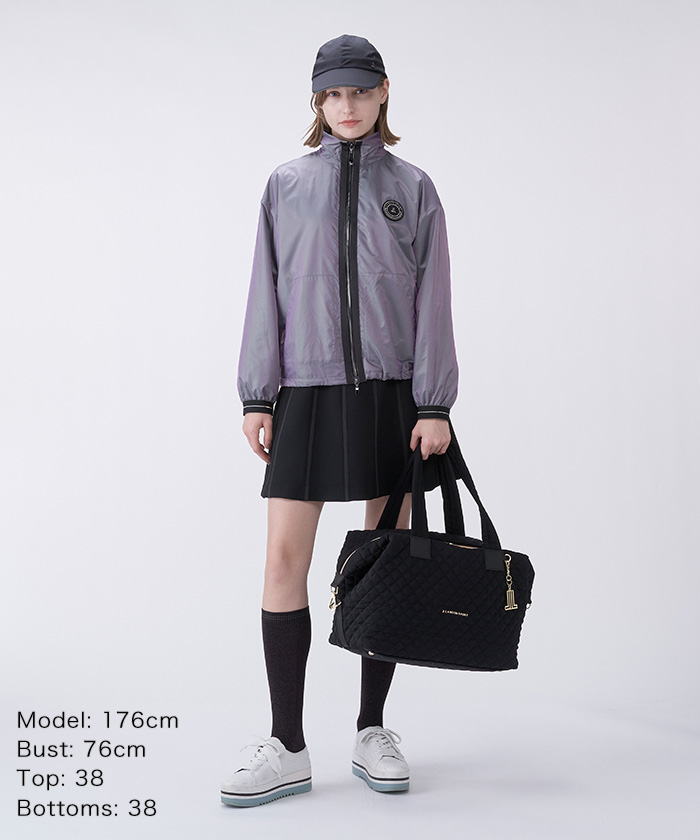 デサント　モールニットパーカー　ジップアップ　ブラック 可愛いジップアップニットパーカー -デサントストア-DESCENTE STORE-