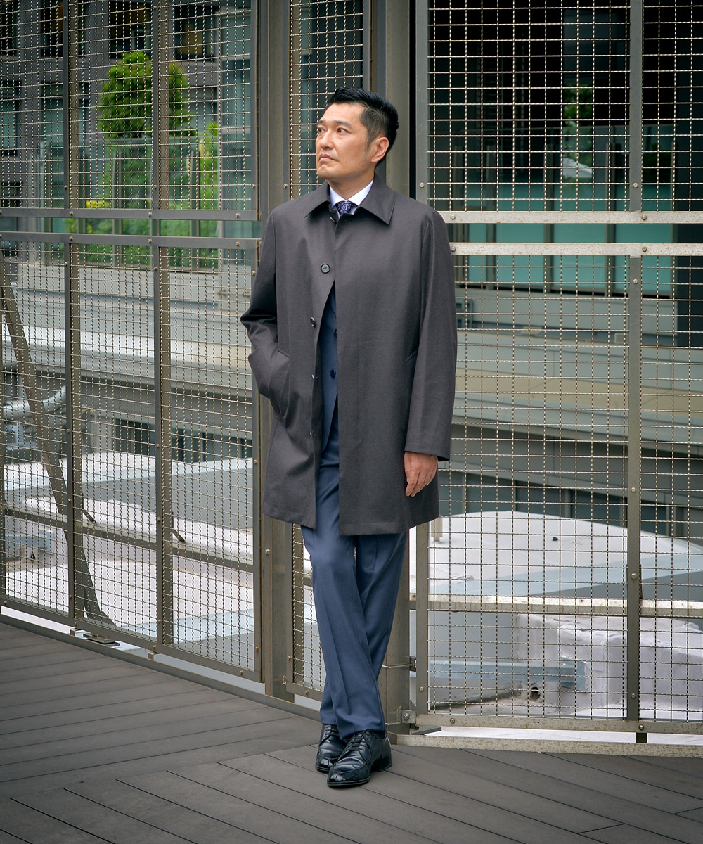 I.D.D D'URBAN ダーバン 高島屋 最旬 紳士定番 上質サマーウール ワンタック ストライプ ストレッチ パンツ スラックス 88 ▲030▼t0605_02 人気定番，爆買い 新品☆I.D.D ダーバン 秋冬 ギャバジン 紺無地