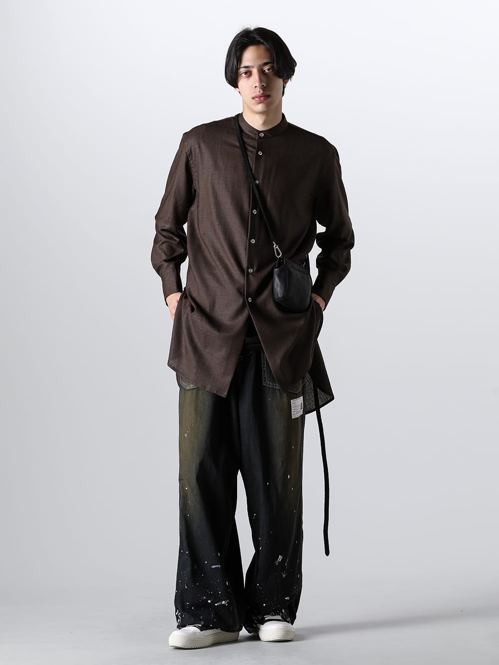 オマールアフリディ Omar Afridi Omar Shirt （BROWN） -FASCINATE