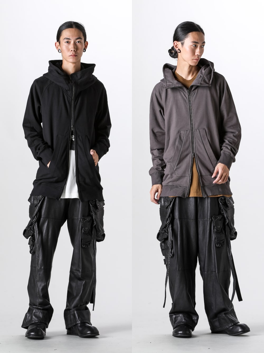 ユリウス JULIUS Hooded Parka （Black） -FASCINATE