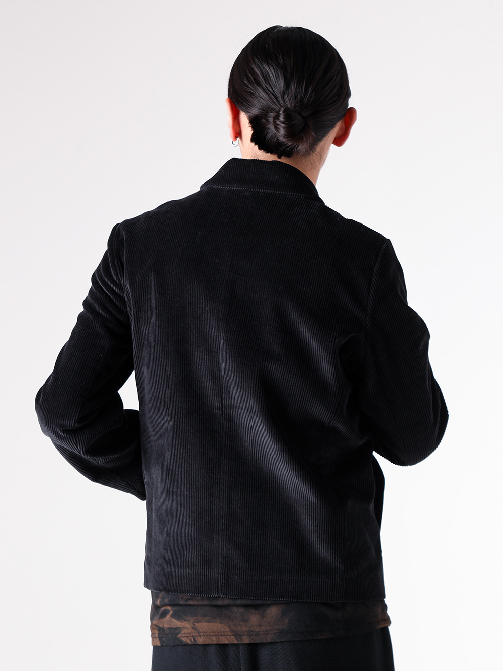 ギャルソン AD1990 アーカイブ 短丈 コーデュロイ ブルゾン ブラック ギャルソン AD1990 アーカイブ 短丈 コーデュロイ ブルゾン