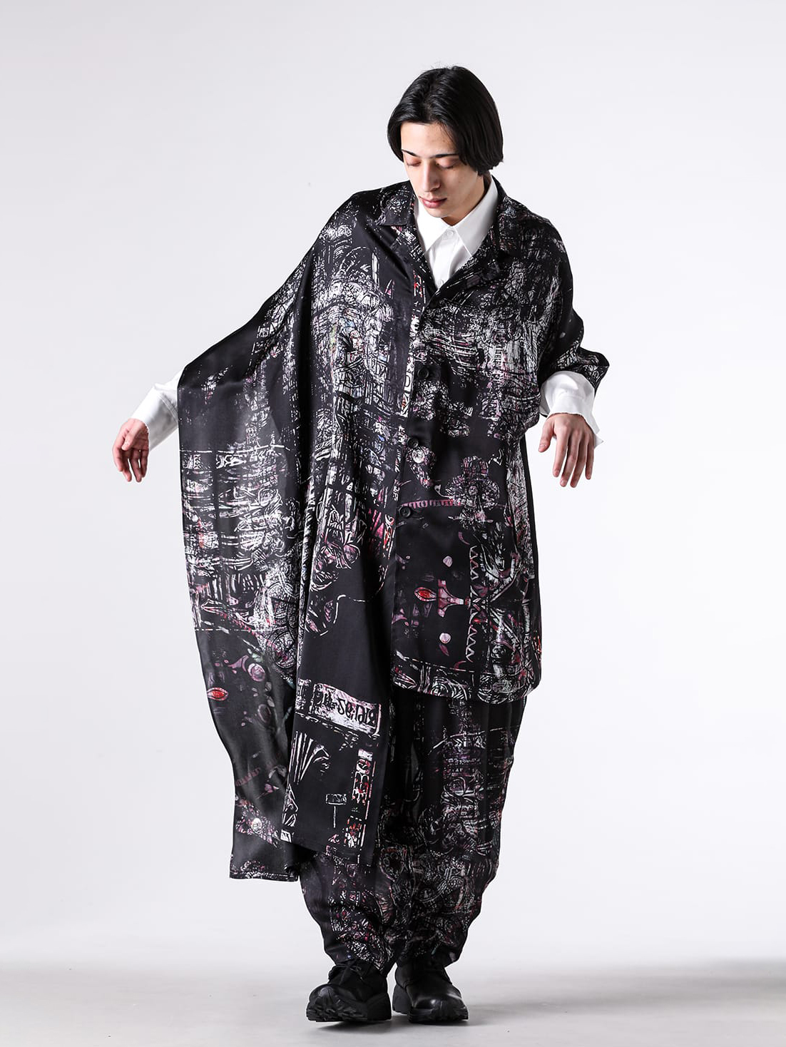 Yohji Yamamoto POUR HOMME クロップドパンツ Yohji Yamamoto AW19 Pleated Balloon Pants | Archive – DRIEW