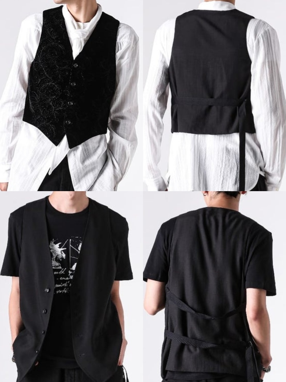 「ANN DEMEULEMEESTER」 レア 本人期　オリゾンディタグ　ベスト Ann Demeulemeester アン・ドゥムルメステール - メンズ ベスト・ジレ