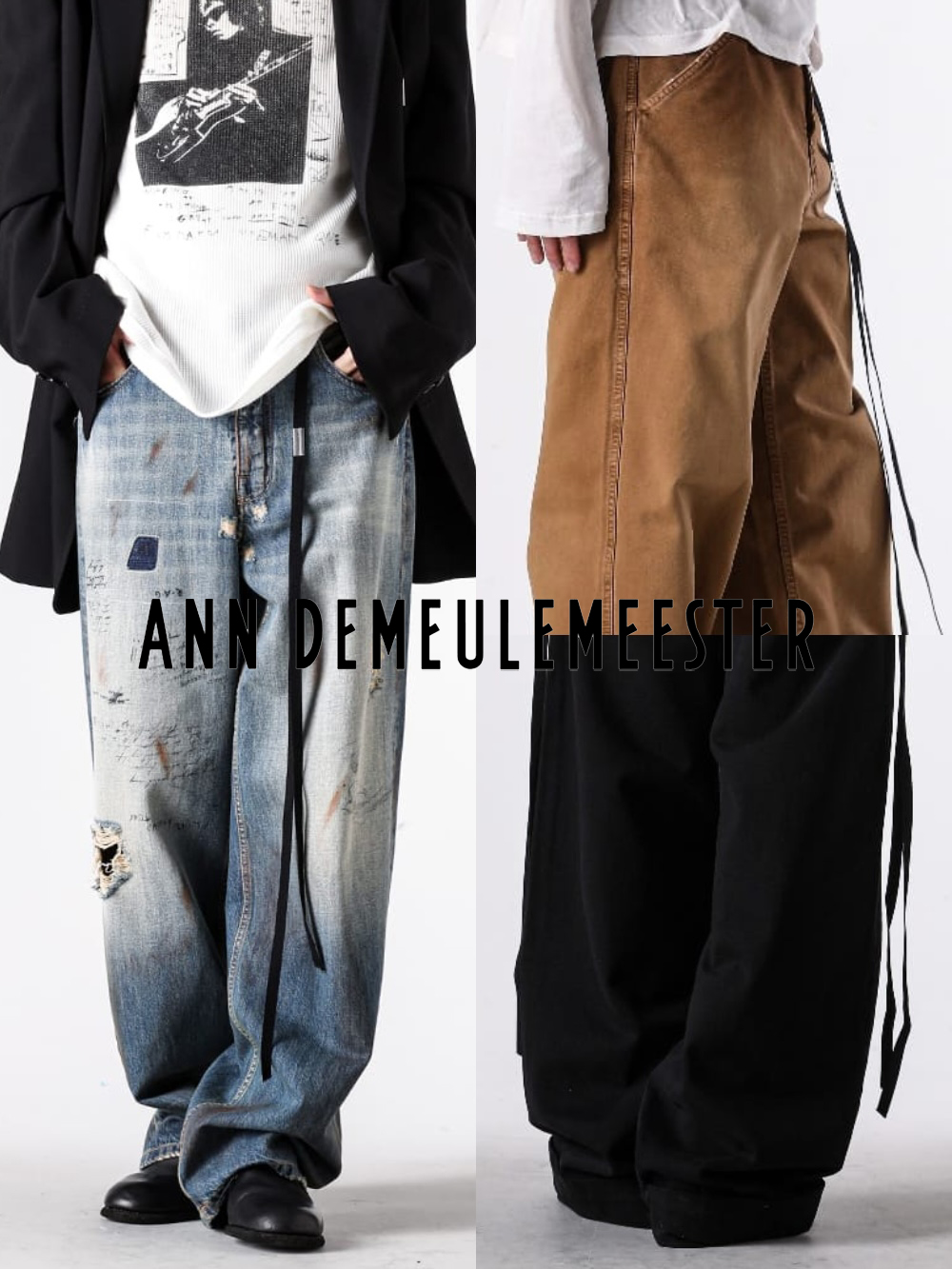 Ann Demeulemeester（アンドゥムルメステール）の人気デニムパンツ7