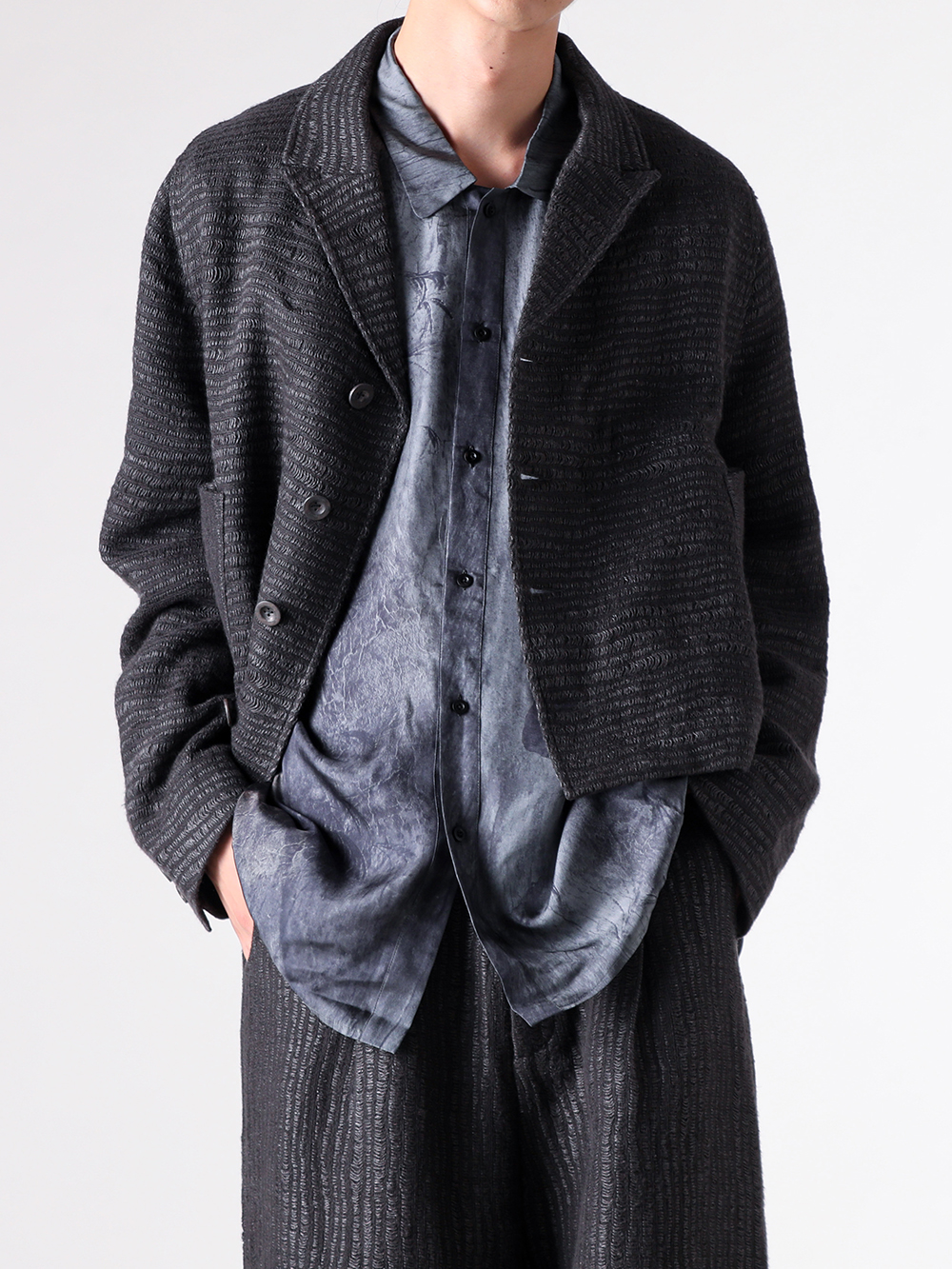 KAMIYA 24-25AW ウエスタンデニムシャツ カジュアルコーディネート