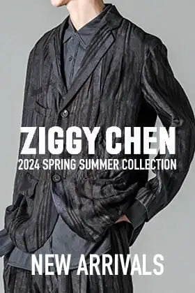 ジギーチェン ZIGGY CHEN Asymmetrical Wrinkled Blazer （Faded Indigo） -FASCINATE