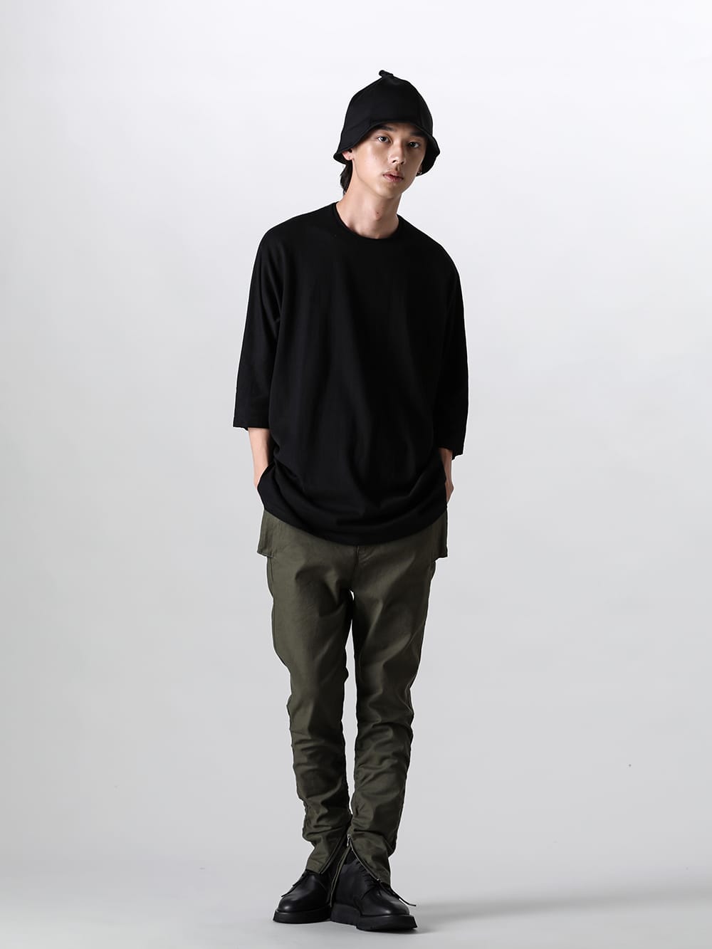 リップヴァンウィンクル RIPVANWINKLE 3/4 Big Dolman （Black） -FASCINATE