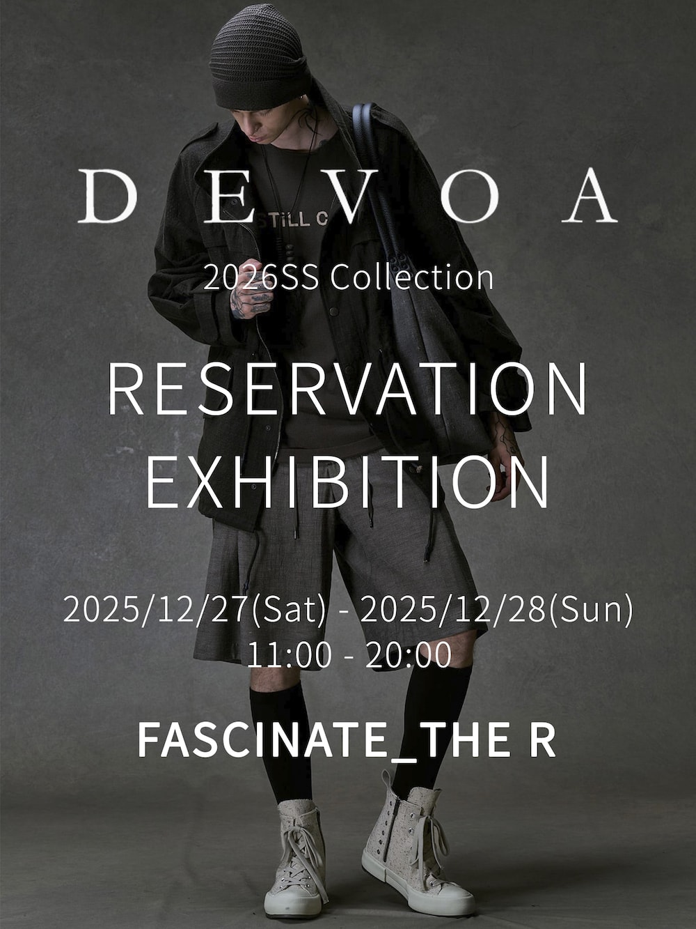 DEVOA デヴォア - メンズ ノーカラーコート -FASCINATE