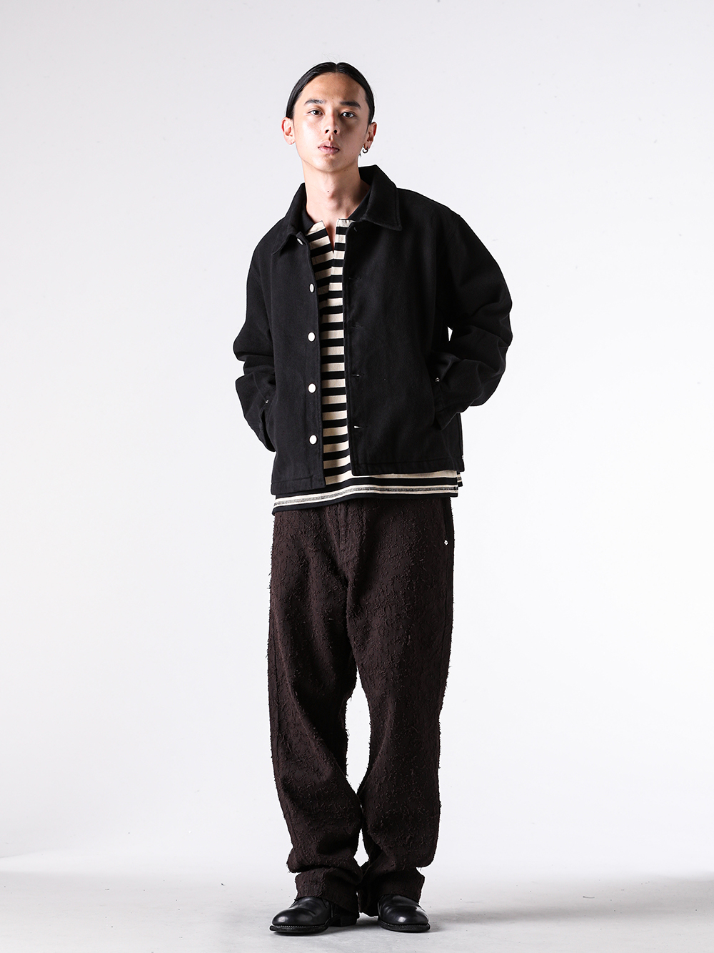 ANN DEMEULEMEESTER レイヤードカシュクールカットソー アン ドゥムルメステール | パッチデザイン Tシャツ - 16AOUT