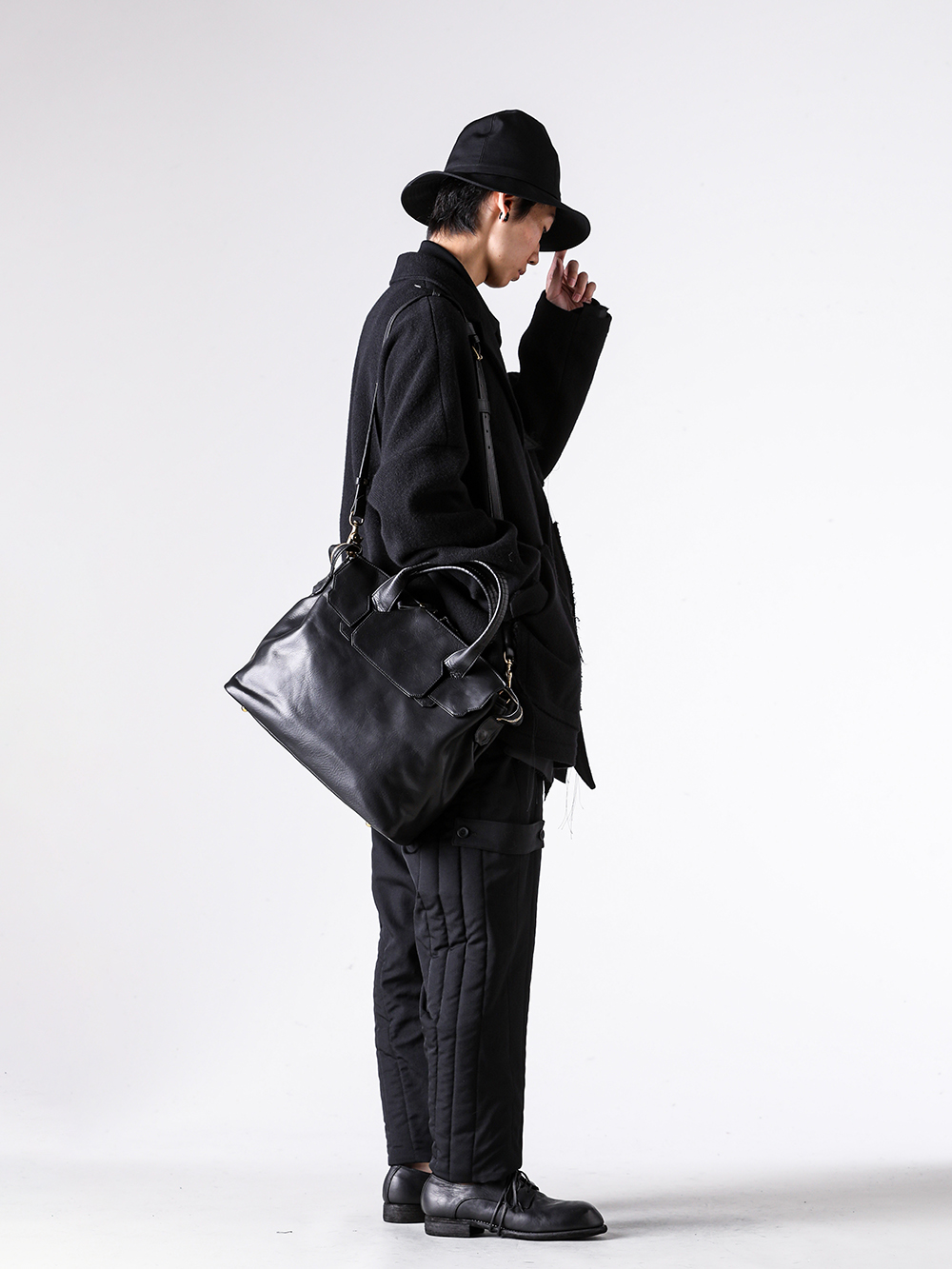 yohji yamamoto pour homme クロップド スラックス Yohji Yamamoto POUR HOMME ヨウジヤマモト プールオム - メンズ