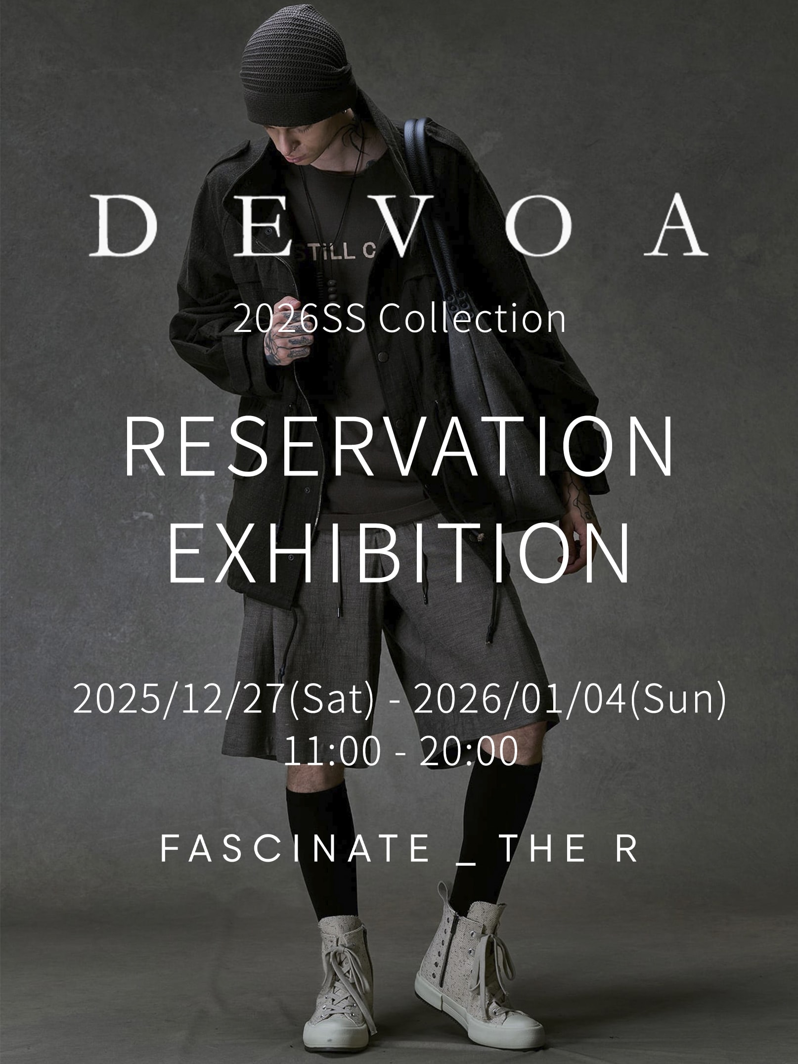 DEVOA デヴォア - メンズ ノーカラーコート -FASCINATE