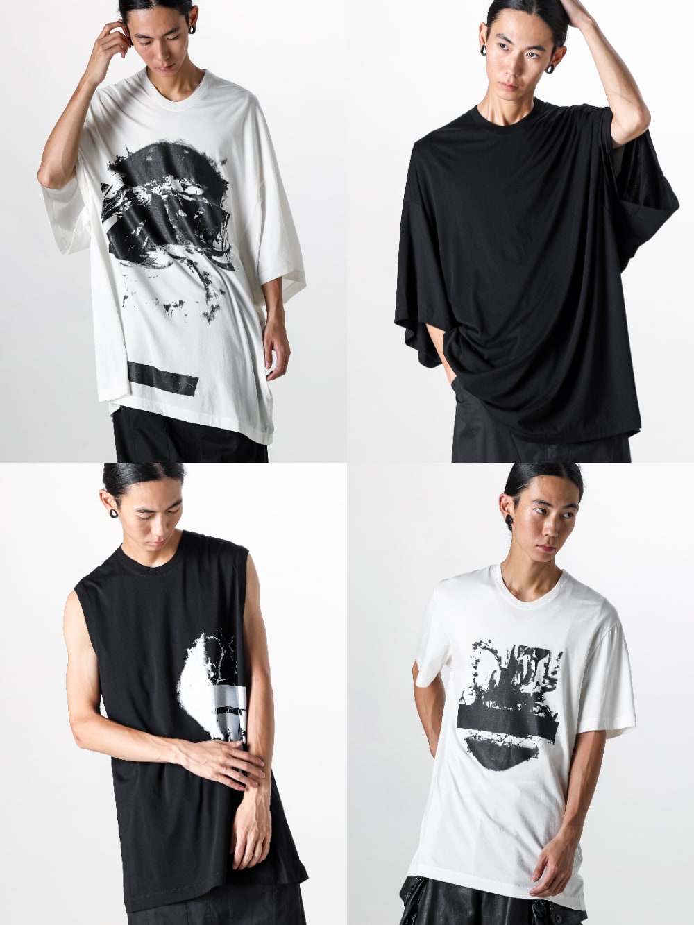 ユリウス JULIUS Oversized Top （Black） -FASCINATE