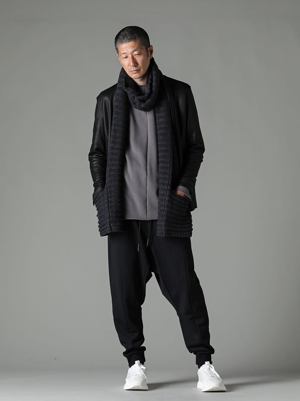 リップヴァンウィンクル RIPVANWINKLE Light Sarrouel Jersey （Black） -FASCINATE