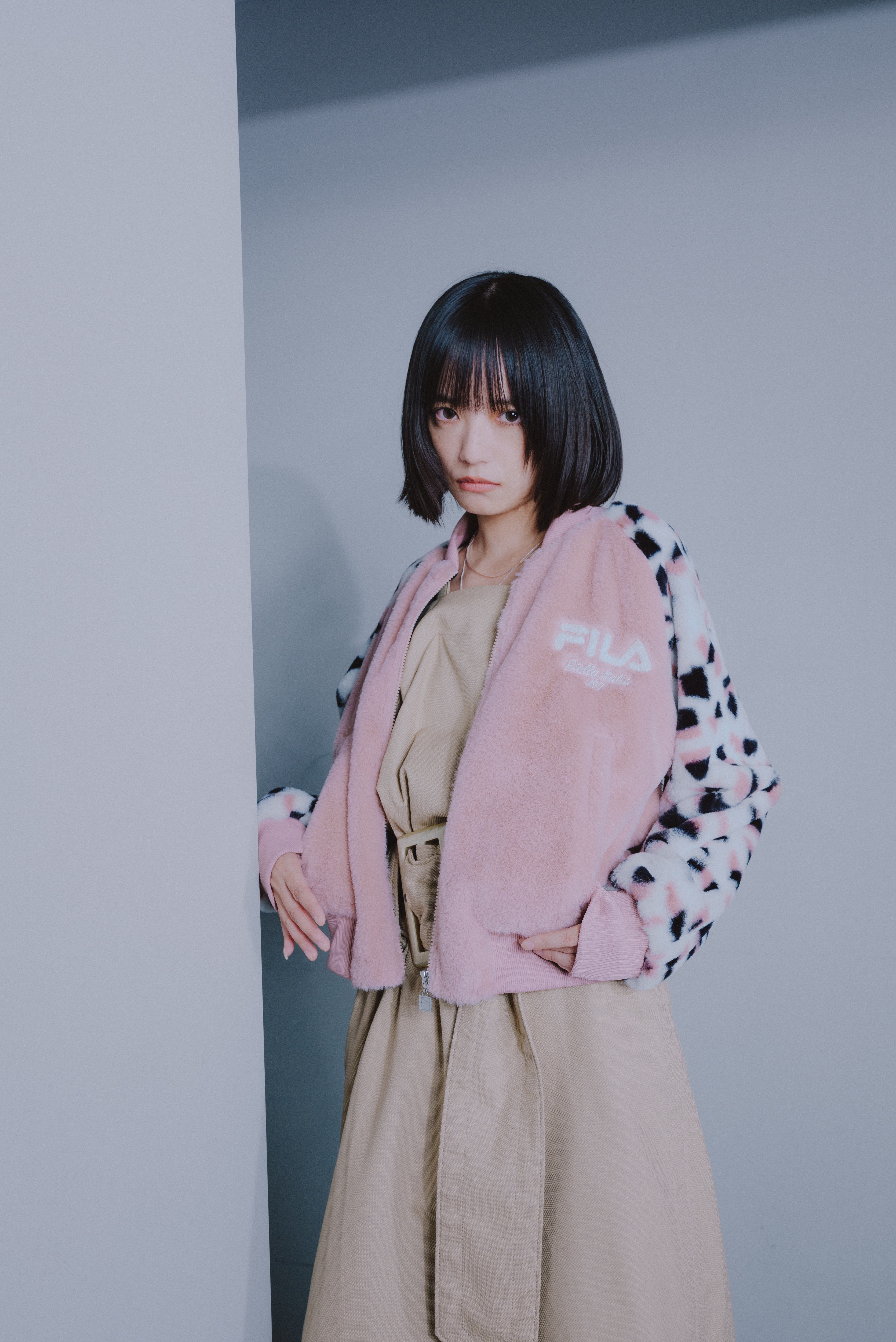 FILA フェイクファー ジャケット テニス ゴルフ L レディス