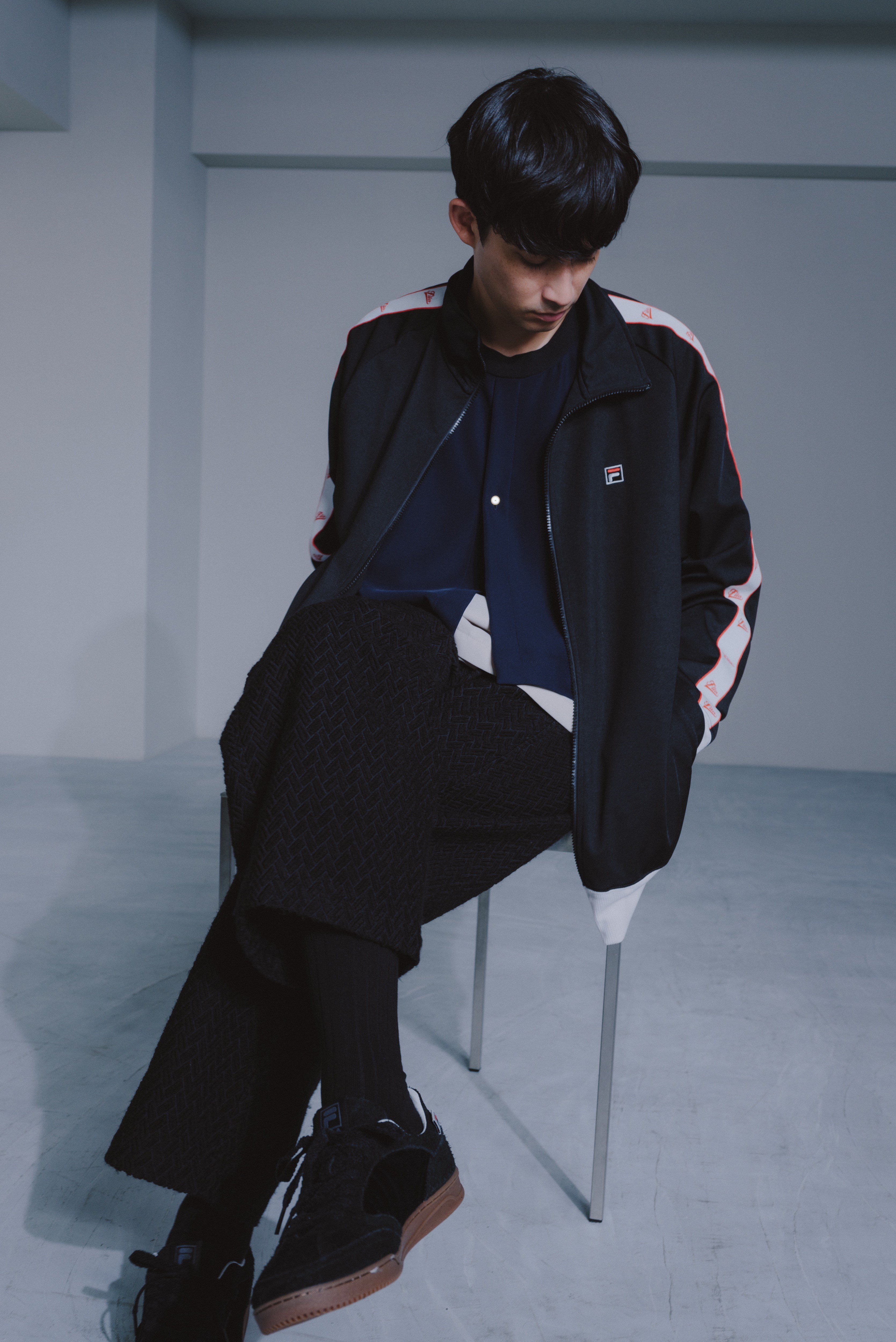 公式限定】【セットアップ対応商品】Half zip shirt ユニ