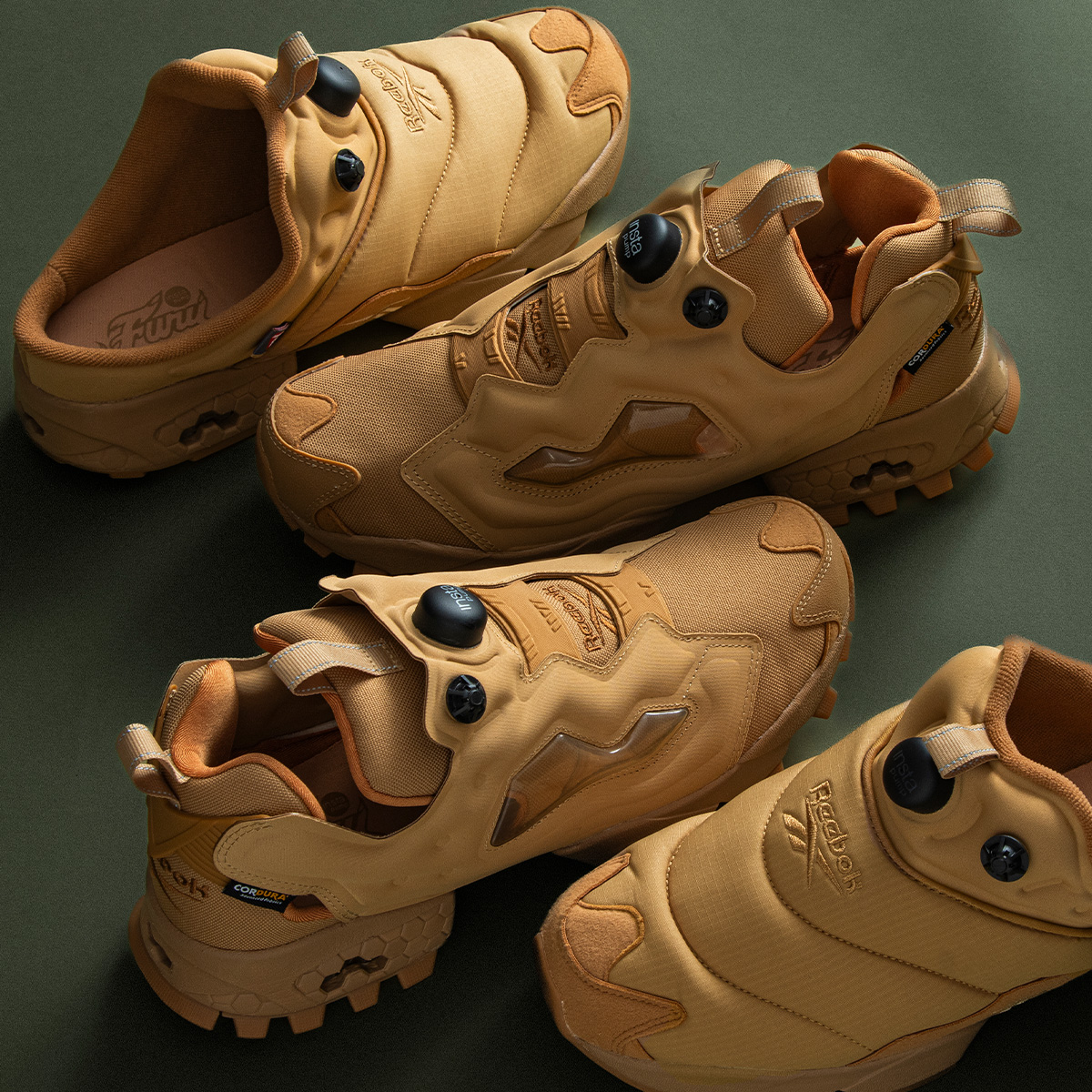 新品❣️リーボック ポンプフューリー ベージュReebok24.5 インスタポンプフューリー ナイロン / INSTAPUMP FURY Nylon