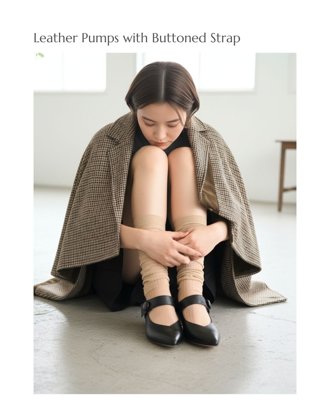 本革】ボタンベルトパンプス -【公式】SEVEN TWELVE THIRTY OFFICIAL 本革】ボタンベルトパンプス -【公式】SEVEN TWELVE THIRTY OFFICIAL