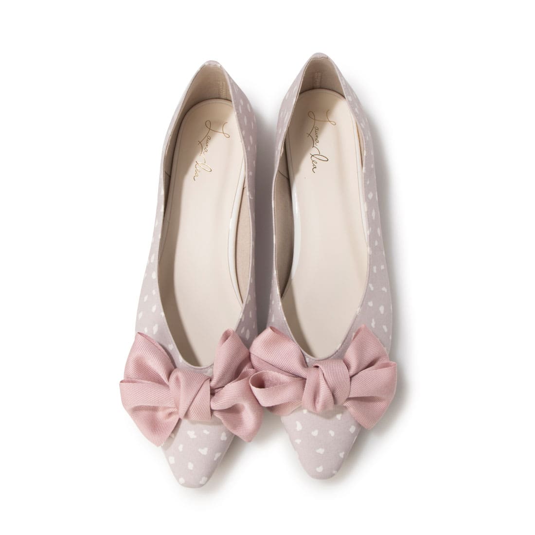 リボンフラットパンプス(0460) 