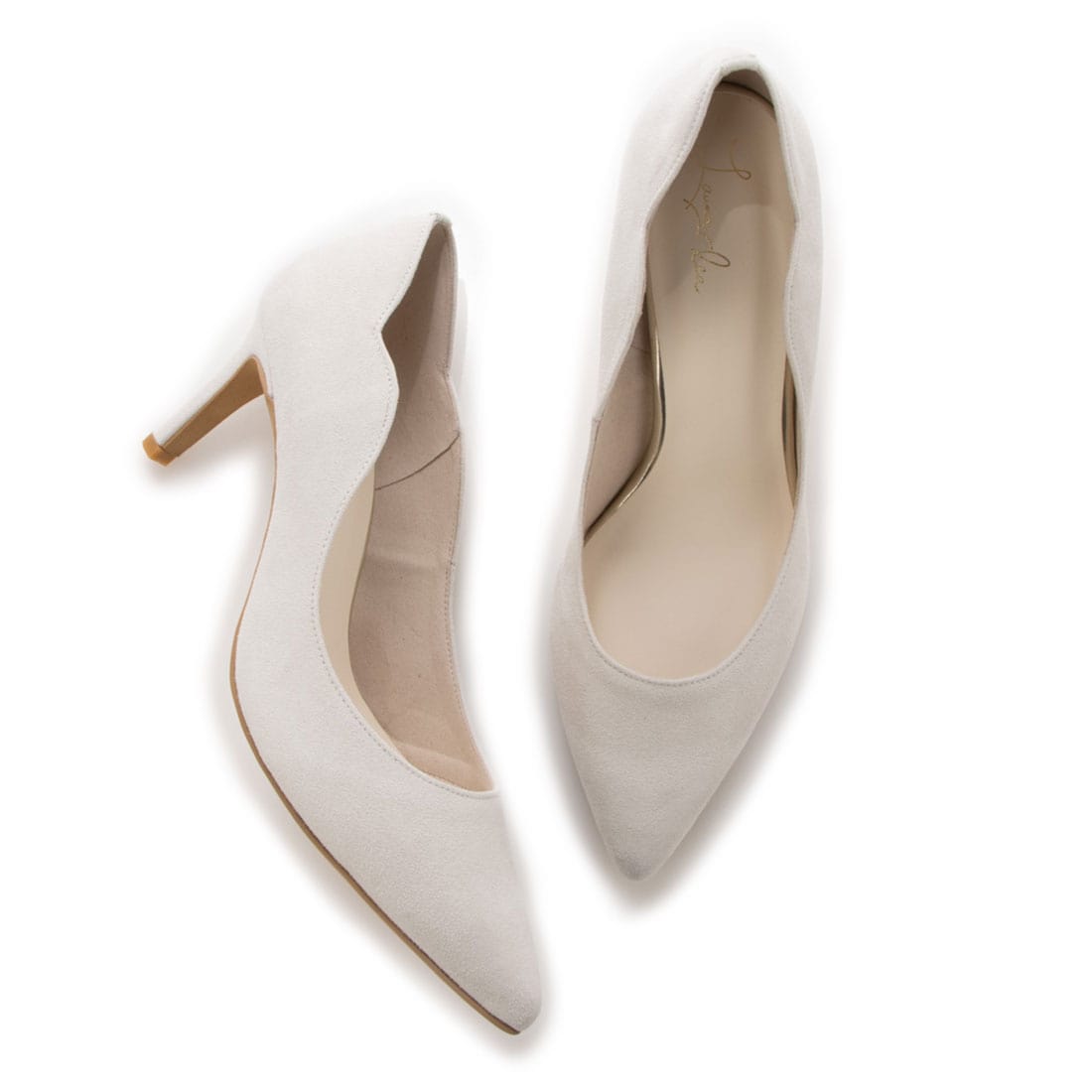 フラワーカットポインテッドトゥパンプス(0463)