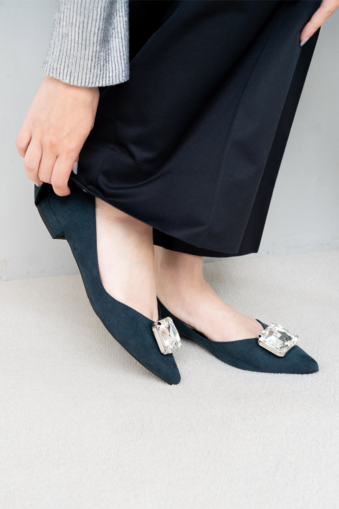 Diamond motif flat Pumps｜23'AUTUMNCOLLECTION NEW ITEM