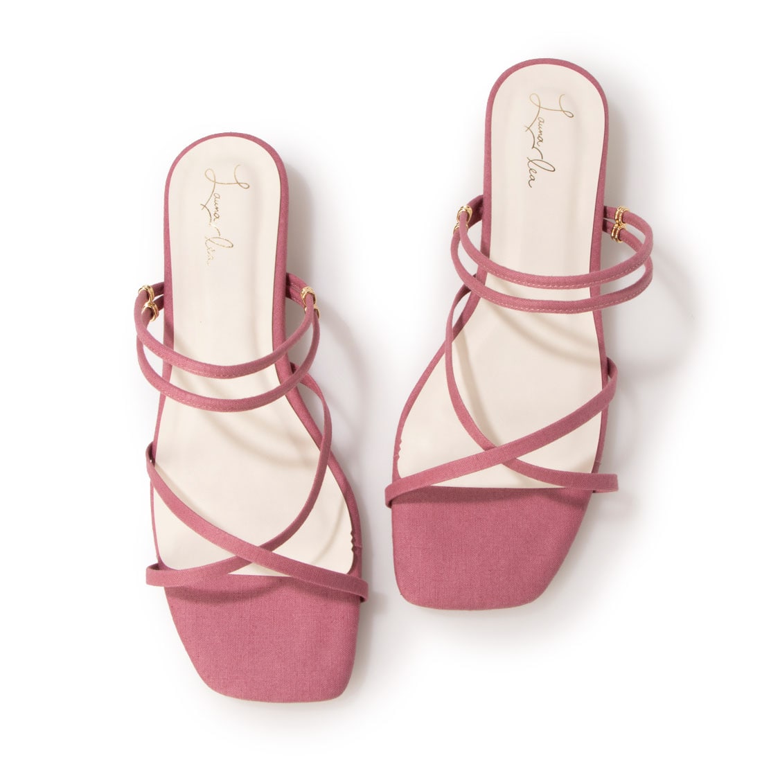 スクエアトゥストラップサンダル(0477) 