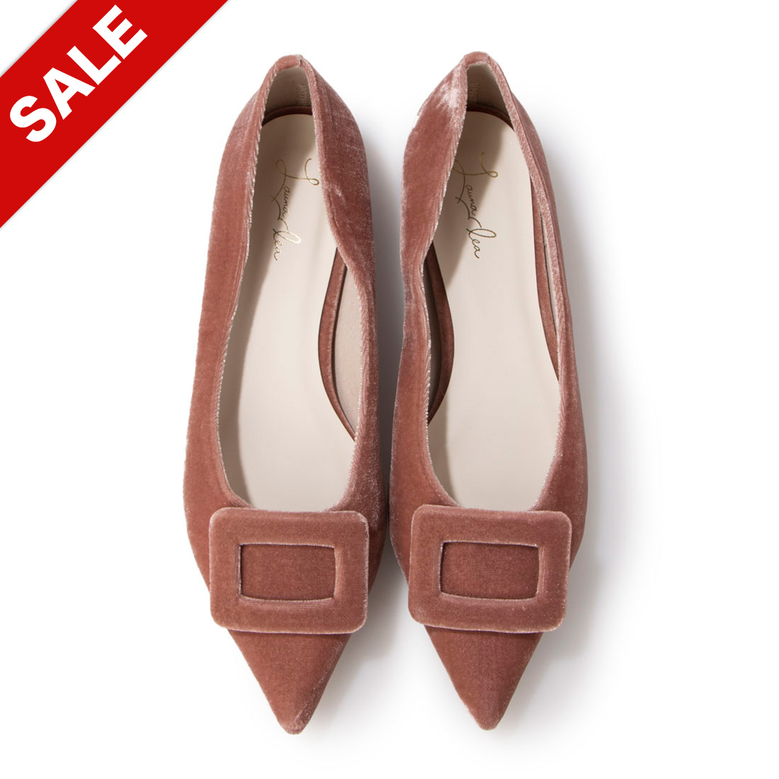 バックルポインテッドトゥパンプス(0459A) （ピンクZ）